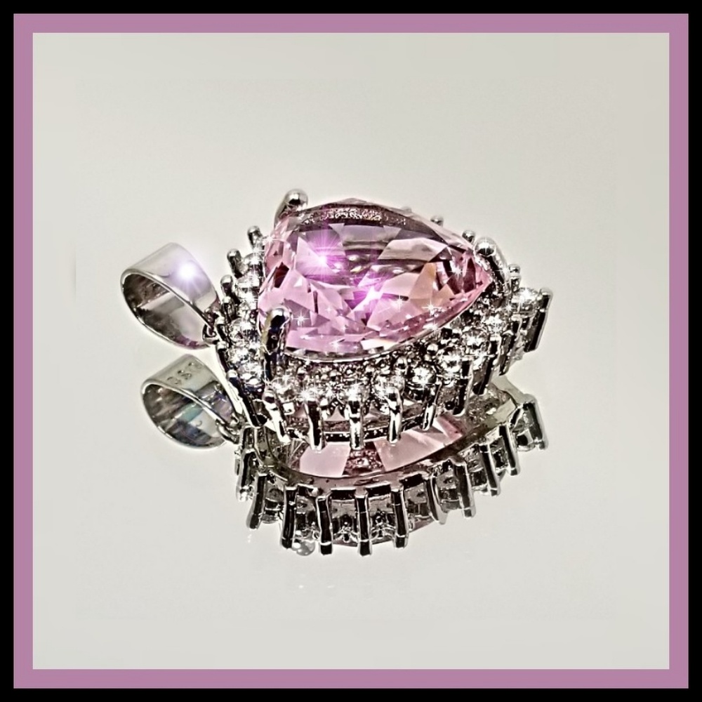 💖HP!! '19CT' CHARMING PK♡SAPPHIRE & DIAM (Lab;)💞 - Picture 2 of 5